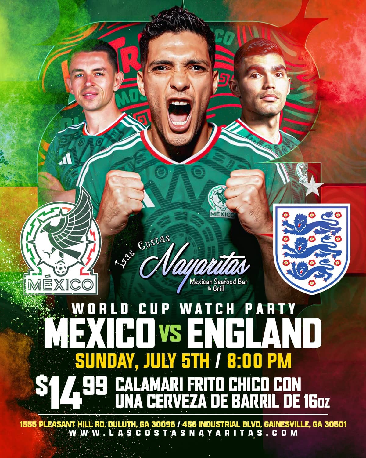 World Cup Watch Party: Mexico vs. England